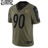 Lasten Pittsburgh Steelers NFL Pelipaita T.J. Watt 90 Nike 2021 Salute to Service